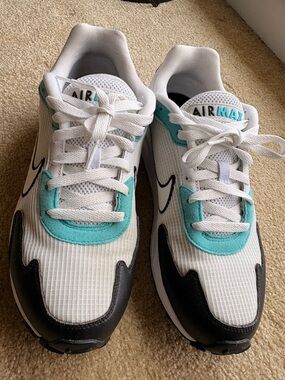 Nike Air Max ,  White Teal Air Mesh Sneakers